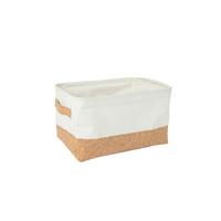 Regalkorb Rayn - Naturfarben/Weiß, Design, Holz/Textil (33/23/18cm) - James Wood