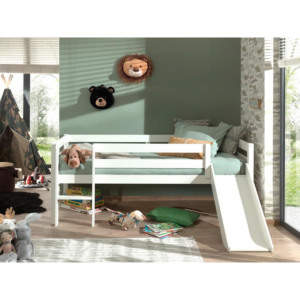 Spielbett Pino Weiß lackiert 90x200cm