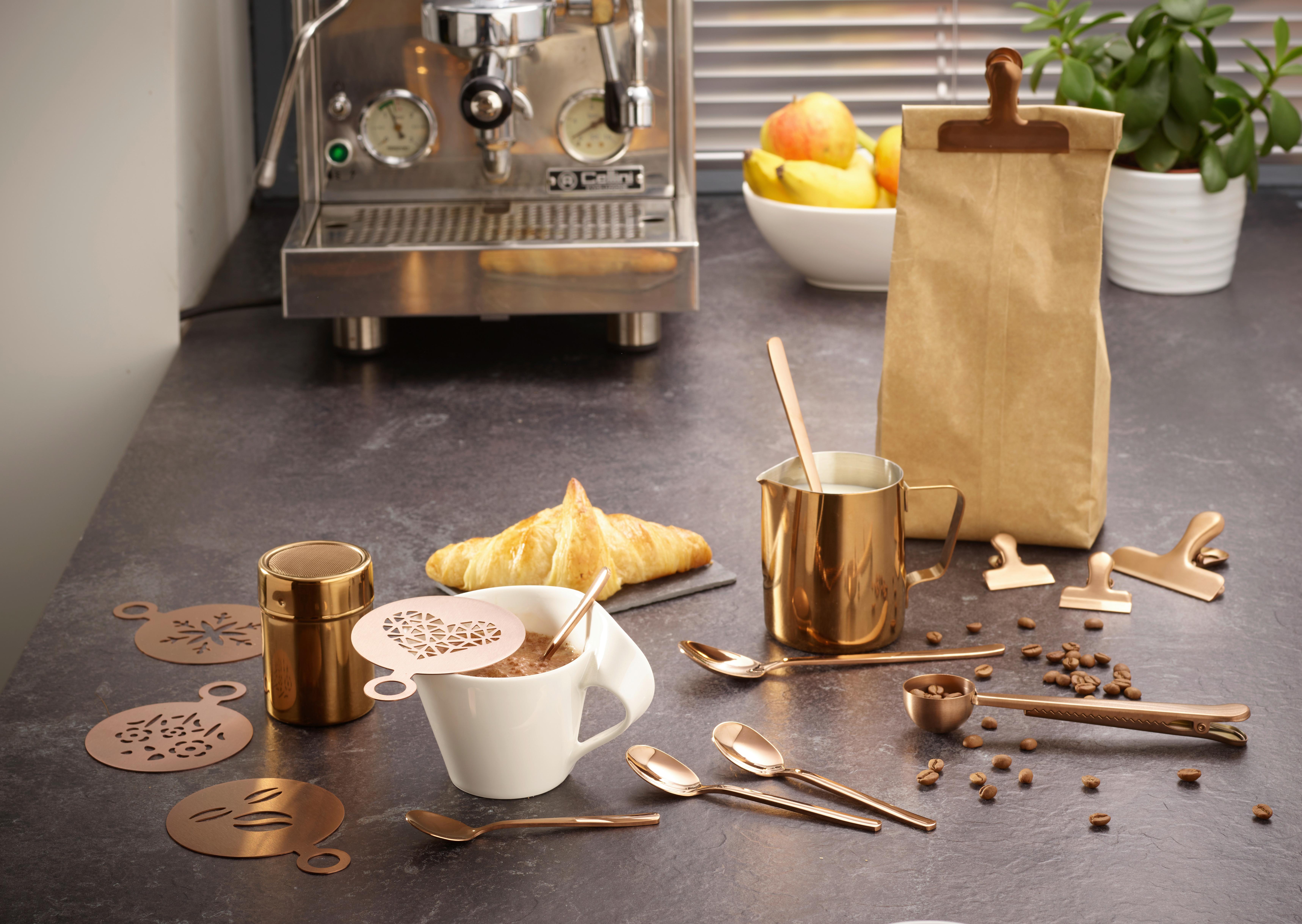Kaffeeset Echtwerk Kaffeezubehör-Set - Kupferfarben, Design, Metall (10,5cm) - Echtwerk