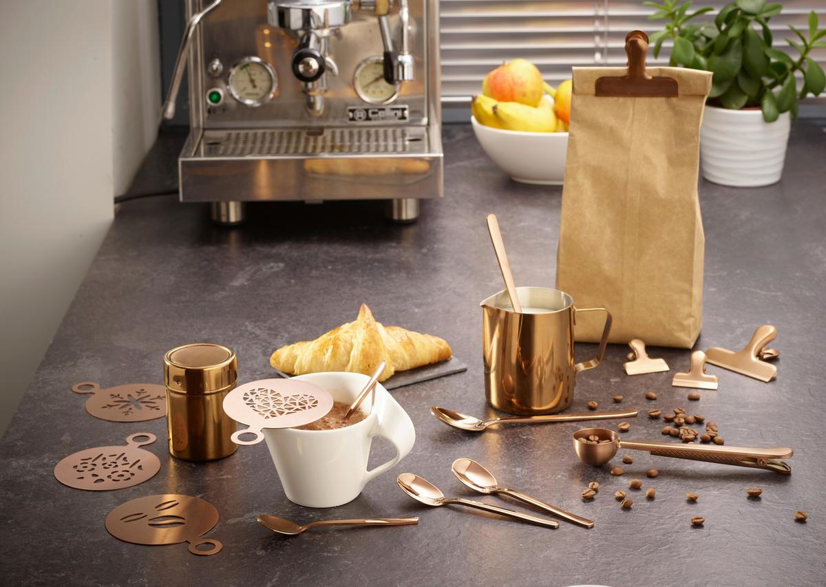 Kaffeeset Echtwerk Kaffeezubehör-Set - Kupferfarben, Design, Metall (10,5cm) - Echtwerk