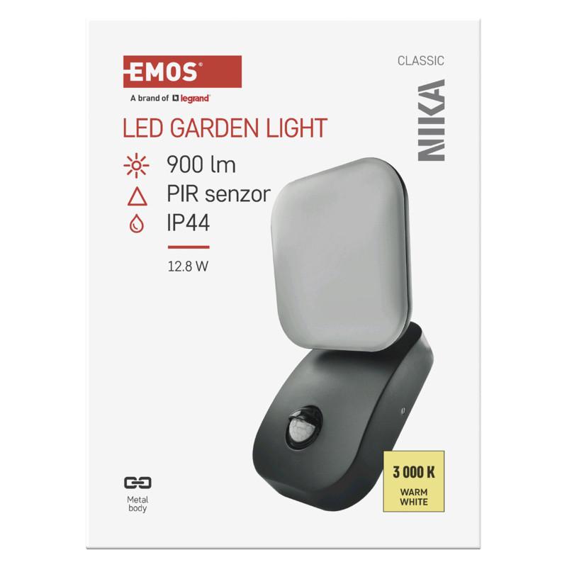 VONKAJŠIE LED SVIETIDLO NIKA - antracitová, Modern, kov/plast