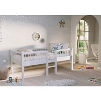 SPIELBETT Forrest Weiß 90x200cm - Weiß/Naturfarben, MODERN, Holz (90/200cm) - Vipack