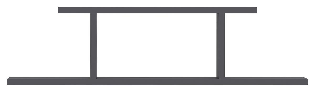 Wandregal Atlantic - Anthrazit, Design, Holzwerkstoff (90/23,2/19,6cm) - MID.YOU