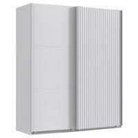 Schwebetürenschrank Andorra Weiß B: 200 Cm - Weiß, MODERN, Holzwerkstoff (200/216/65cm) - MID.YOU