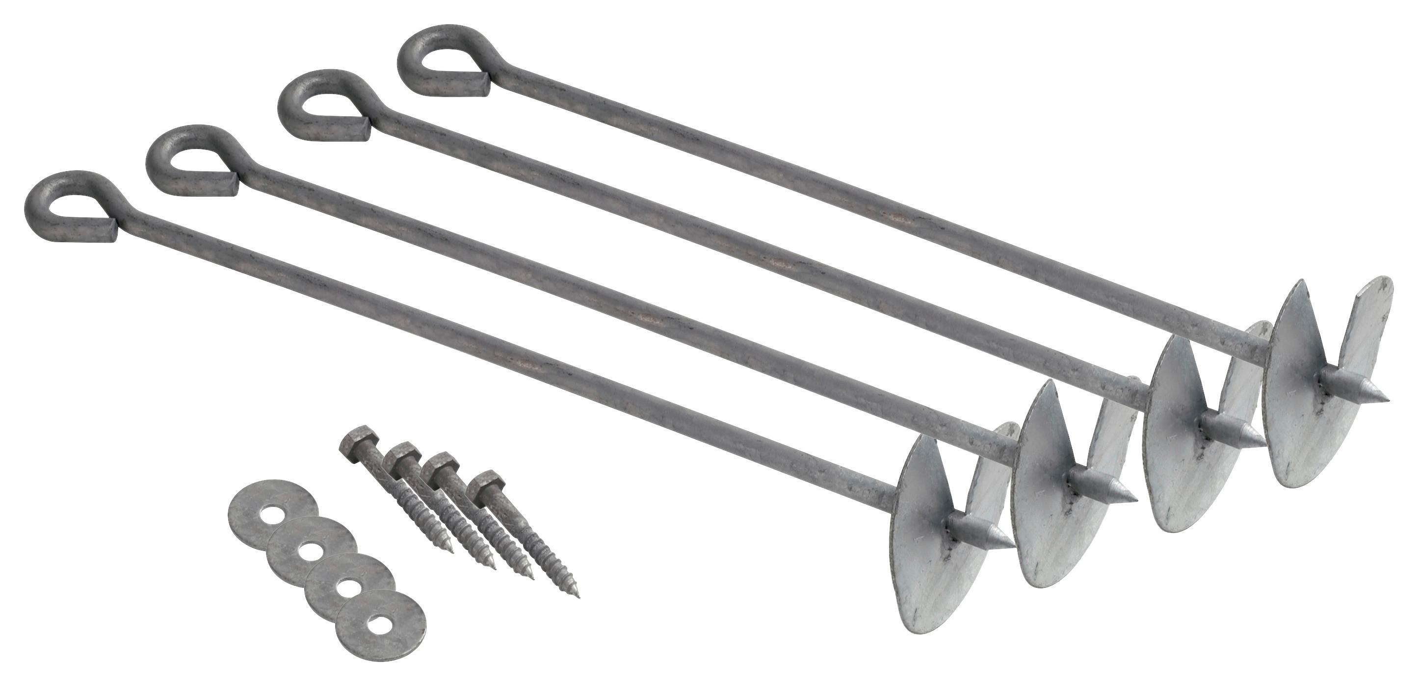 Trampolin A030.077.00 - Grau, KONVENTIONELL, Metall (22/13/18cm) - Ambia Garden