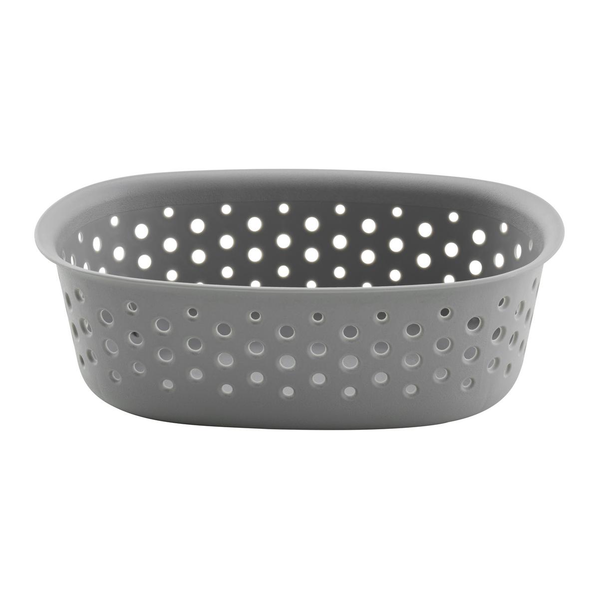 Úložný košík MAJA - CA. 0,8L - sivá, Modern, plast (18,5/13,5/6cm) - Mömax
