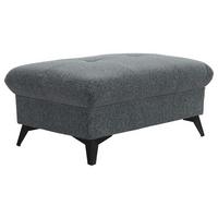 Taburetka HUDSON, tmavosivá ženilka NAPOLI - čierna/tmavosivá, Konventionell, kov/textil (102/45/65cm) - Sembella
