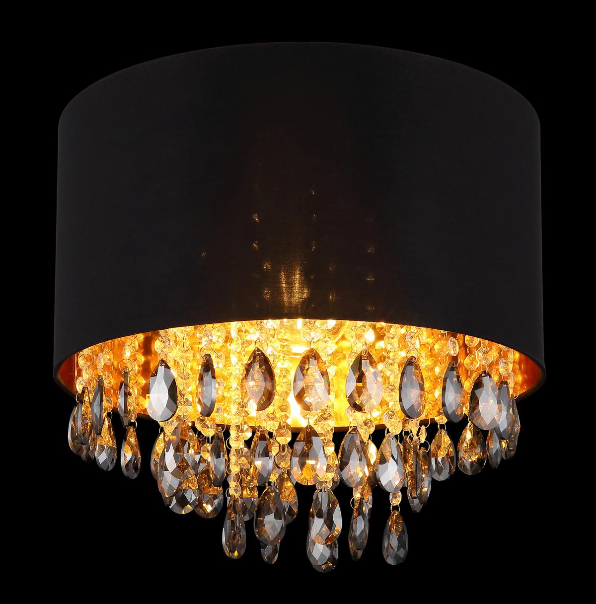 Deckenleuchte 15776d Coletta - Klar/Goldfarben, KONVENTIONELL, Glas/Kunststoff (40/33cm) - Globo