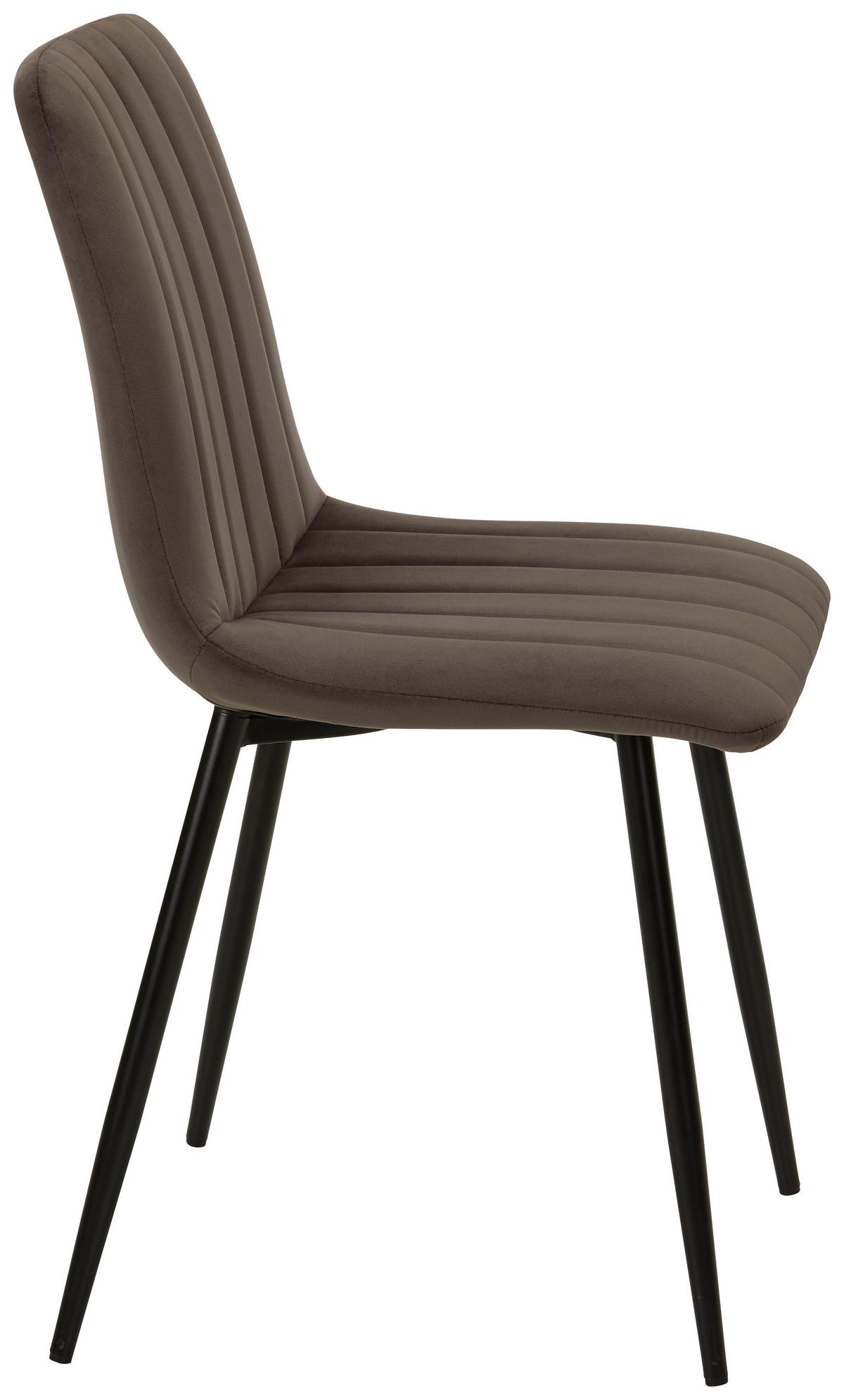 Židle LISA šedá - šedá/antracitová, Lifestyle, kov/textil (45/88/56cm) - Mömax