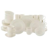 Kombiservice Fluer Royal Keramik 6 Personen - Weiß, Basics, Keramik - Creatable