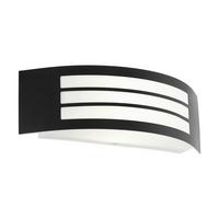 Außenwandleuchte 75422 Leiros Schwarz/Weiss - Schwarz/Weiß, Basics, Kunststoff/Metall (31/10/9cm) - Eglo