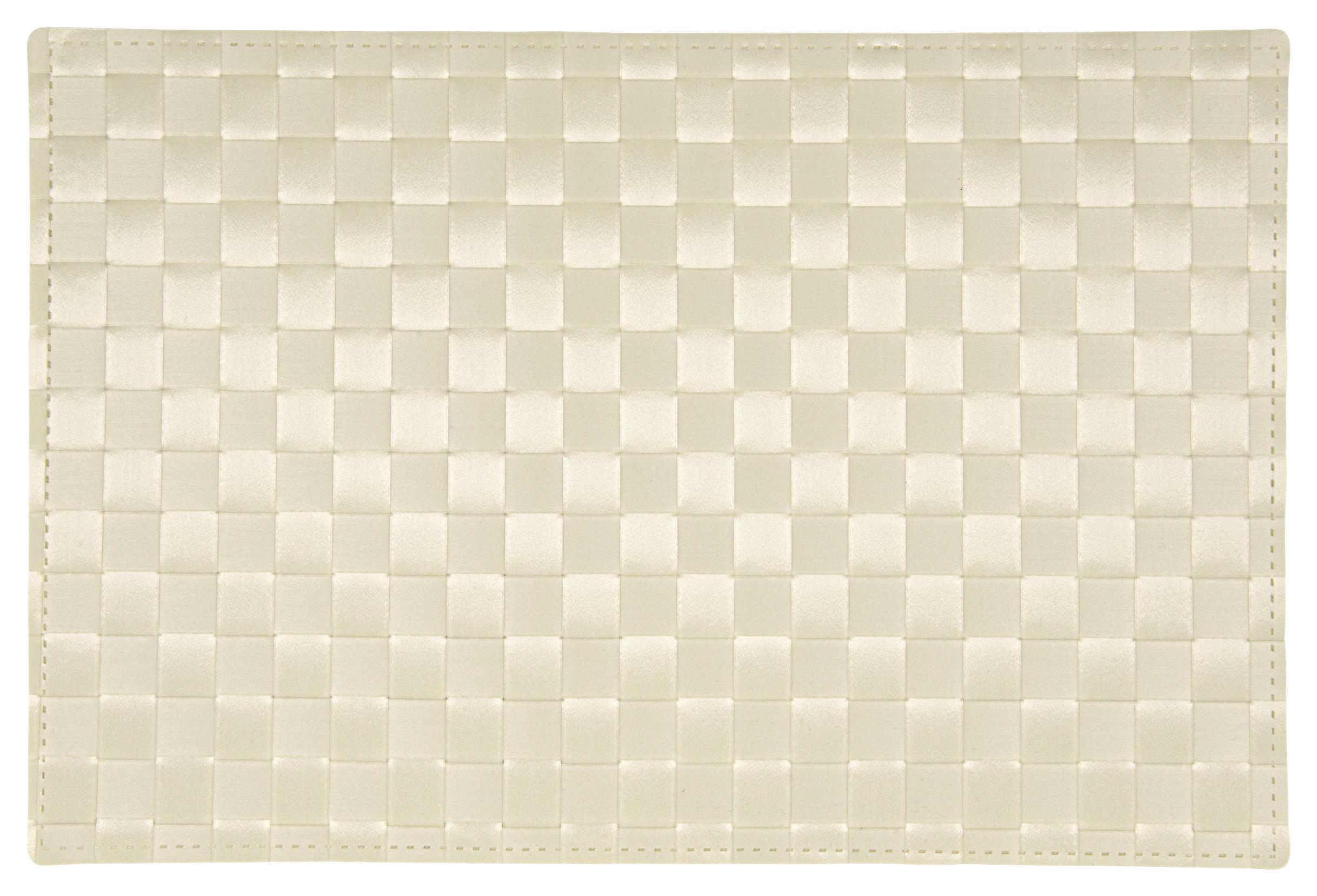 Tischset Santana, Beige B/L: ca. 30/45 cm - Creme, Basics, Kunststoff (30/45cm) - Luca Bessoni