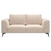 2-Sitzer-Sofa Seul Beige - Beige/Schwarz, Design, Holz/Textil (186/88/90cm) - MID.YOU
