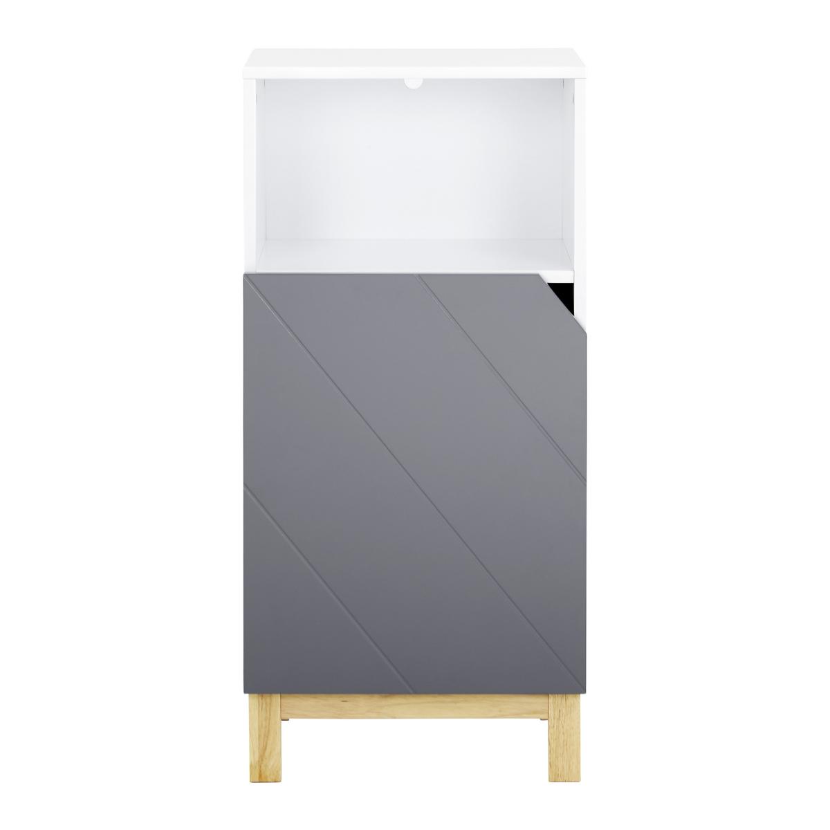 Spodná skrinka ROCCO - sivá/biela, Modern, drevo (42,6/90/35cm) - Bessagi Home