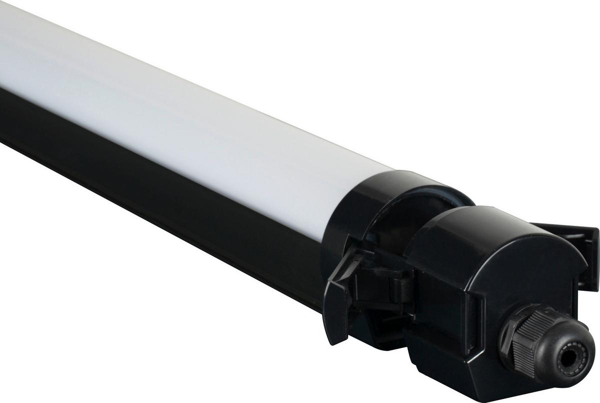 Led-deckenleuchte L: 62 Cm, Für In-Und Outdoor - Schwarz, Basics, Kunststoff (62/6/6cm)