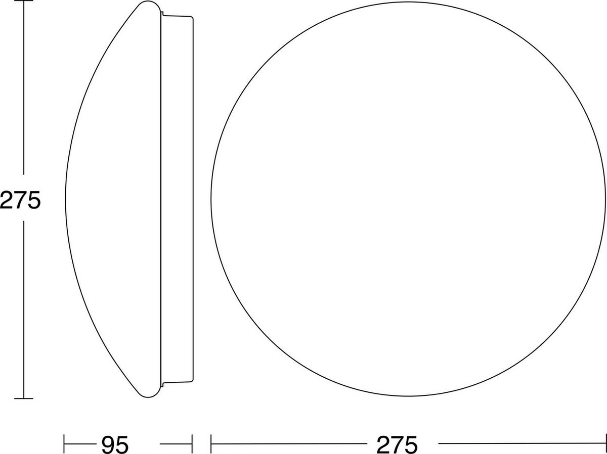 Led-deckenleuchte Rs 16 S Led Weiß - Weiß, Design, Glas (27,5/9,5cm) - Steinel