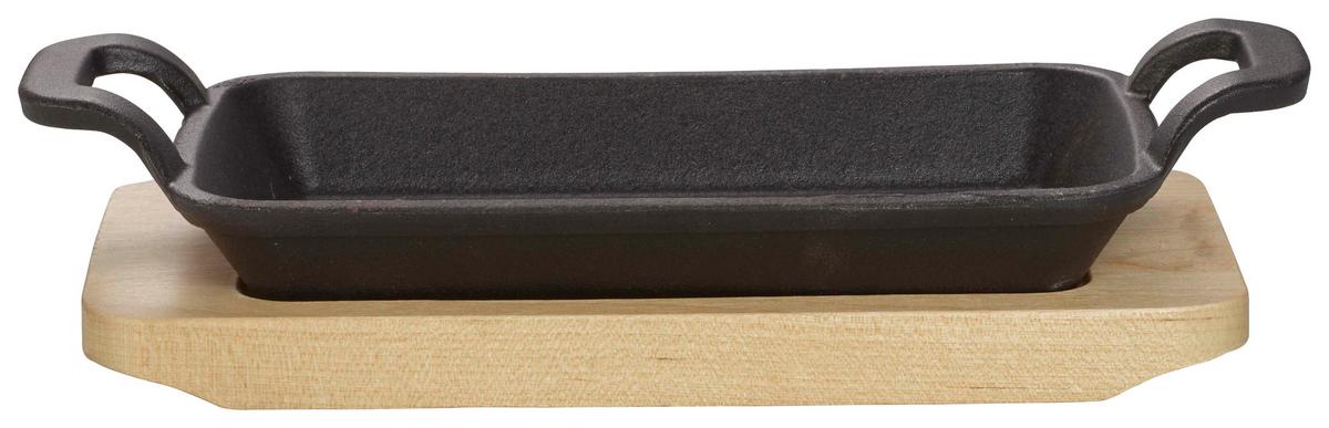 Auflaufform Echtwerk Servierschale - Schwarz, Design, Metall (17/10/2,5cm) - Echtwerk