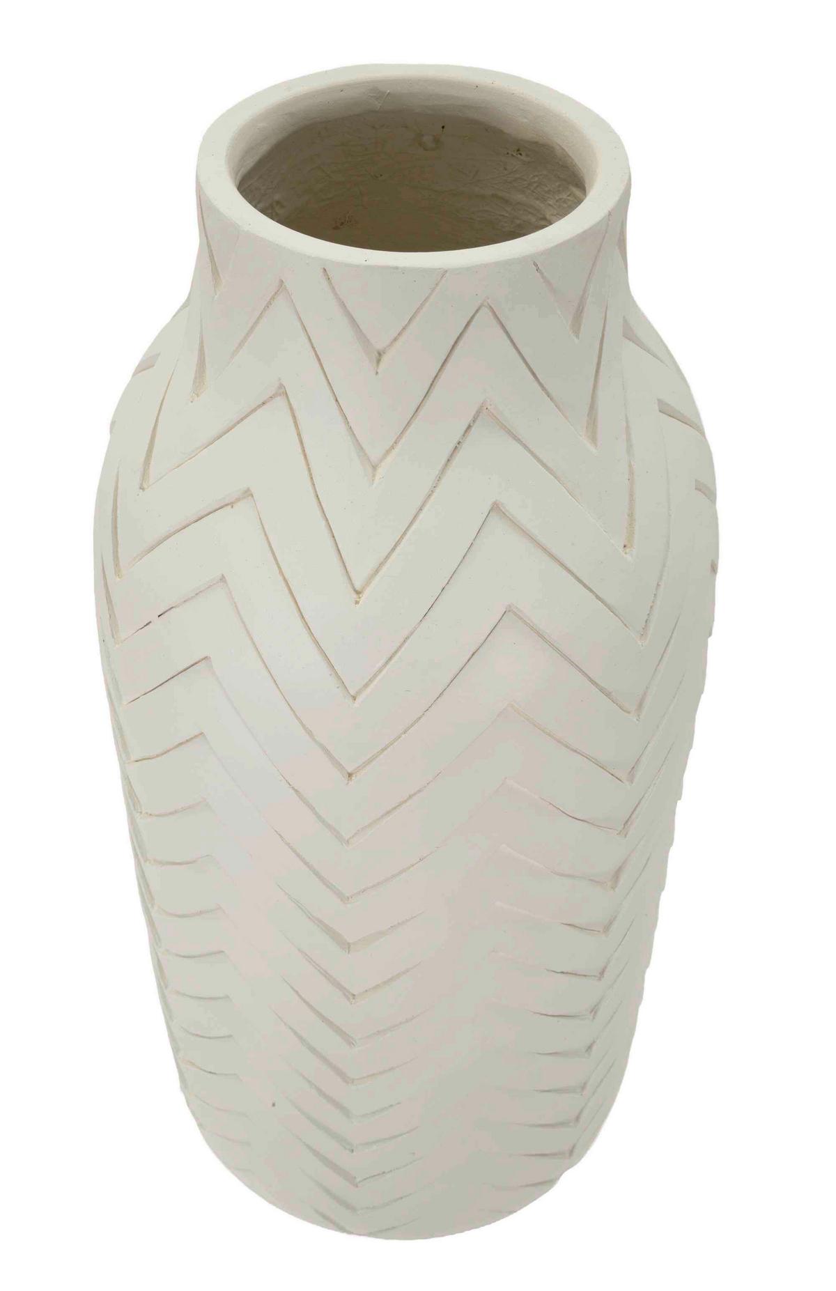 Vase Pot Winter Creme B: 29 cm - Creme, Basics, Metall (29/60/29cm)