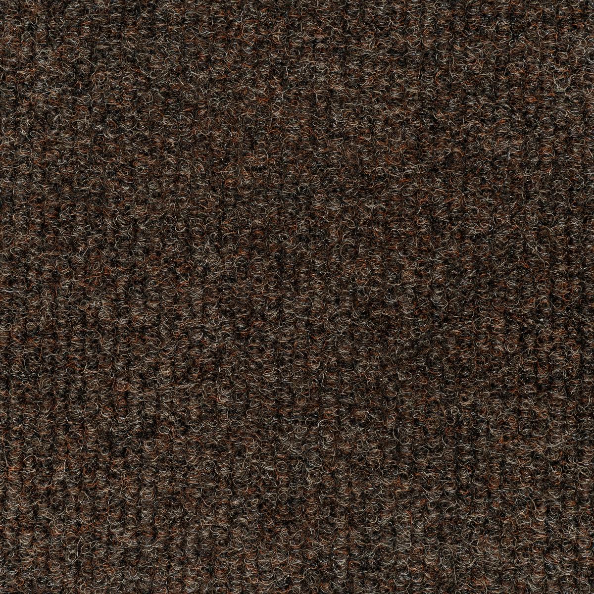 Teppichfliese Braun Solid Rib 50x50 cm Florhöhe 2,5 mm - Basics, Textil (50/50cm)