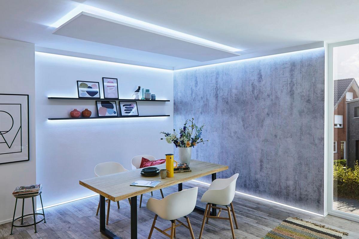 Led-streifen Tageslichtweiß L: 1 M, Dimmbar - Silberfarben, Basics, Kunststoff (100,0cm) - Paulmann