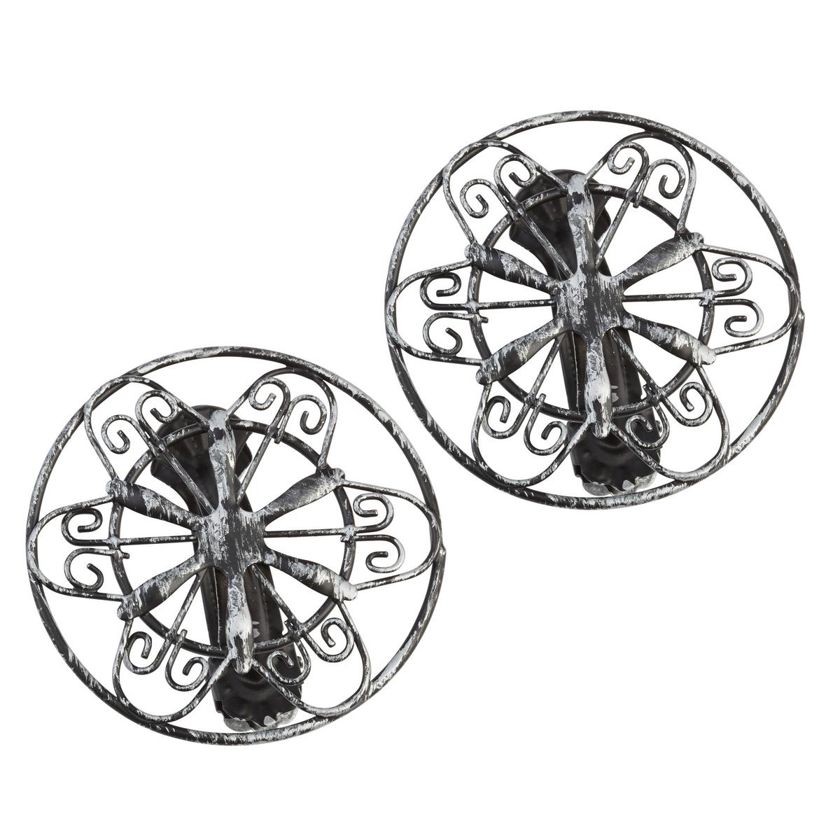 DEKORAČNÝ ŠTIPEC ANTIK - medená/krémová, kov (8,5/6,5cm) - Modern Living