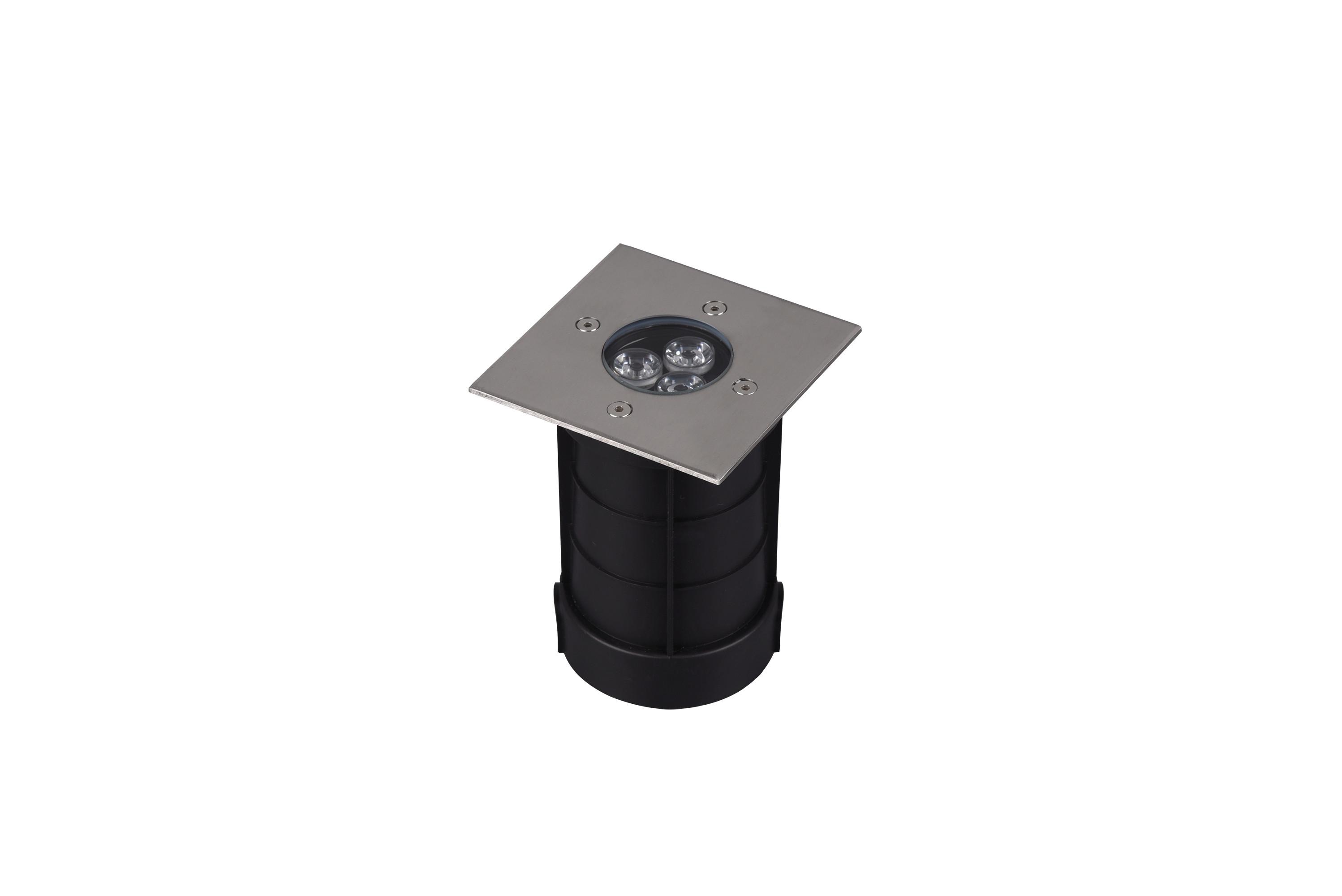 LED-Außenleuchte 3 Watt Edelstahl - Nickelfarben, Basics, Metall (11/14cm) - Trio Leuchten