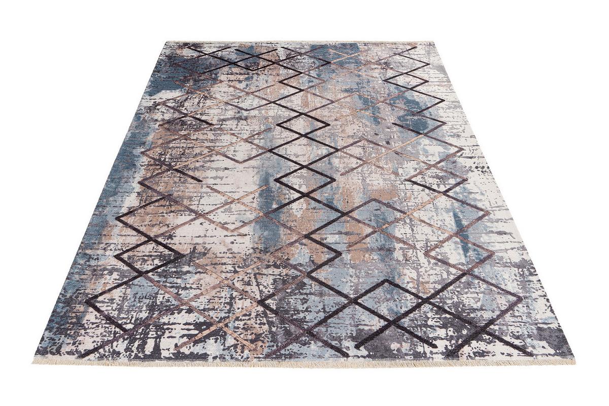Flachwebteppich My Valencia - Multicolor, Design, Textil (75/150cm) - Obsession