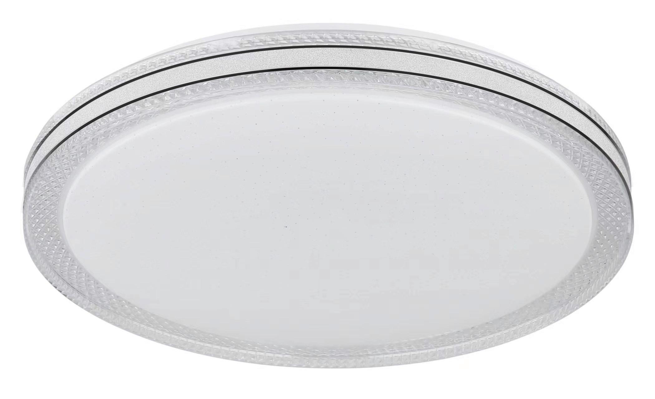 Led-deckenleuchte 41263-24 - Klar/Opal, KONVENTIONELL, Kunststoff/Metall (49/7cm) - Globo