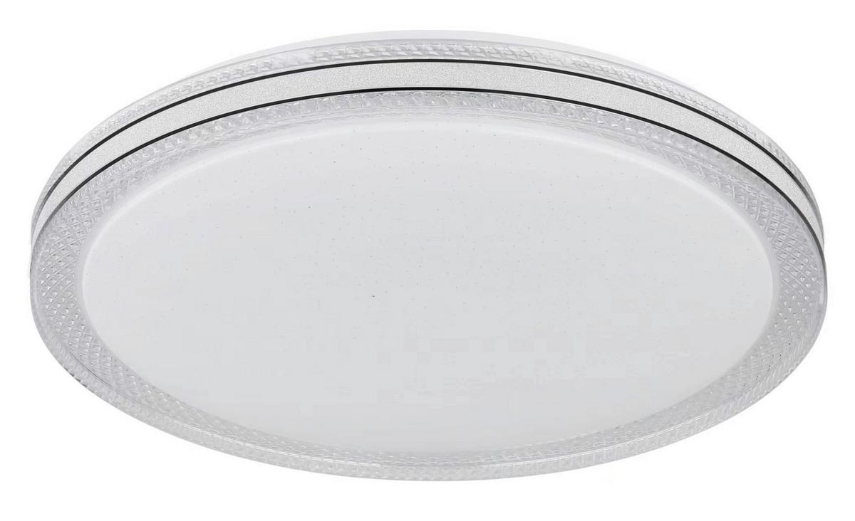 Led-deckenleuchte 41263-24 - Klar/Opal, KONVENTIONELL, Kunststoff/Metall (49/7cm) - Globo