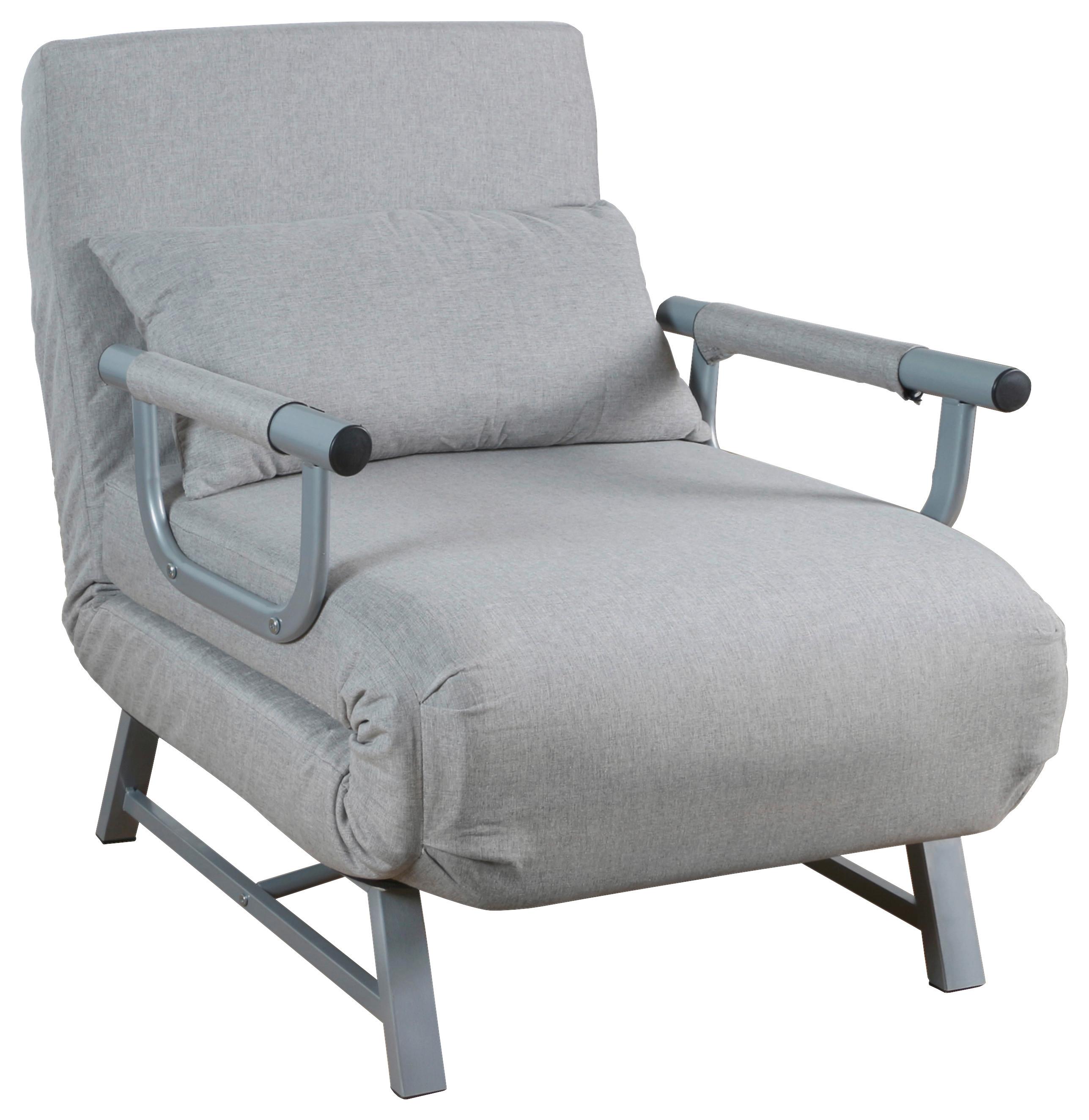 Schlafsessel Kolino Grau 64x95x78 cm - Grau, MODERN, Textil (64/95/78cm) - MID.YOU