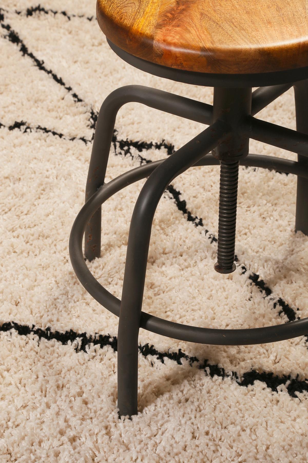 Hochflorteppich Studio One - Beige, Design, Textil (133/200cm) - WECON HOME