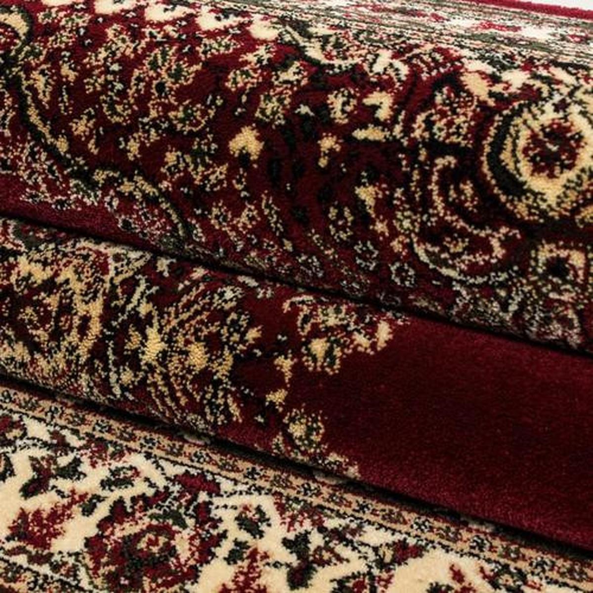 Orientalischer Webteppich Rot Marrakesh 160x230 cm - Rot/Multicolor, KONVENTIONELL, Textil (160/230cm) - Esposa