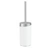 WC stětka Chris - bílá/barvy nerez oceli, Moderní, kov/plast (9,6/37cm) - Premium Living