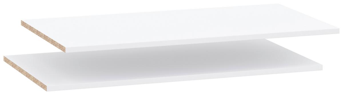 Einlegebodenset Kivo Weiß, B: 86,6 cm - Weiß, Basics, Holzwerkstoff (86,6/48,8/1,6cm)