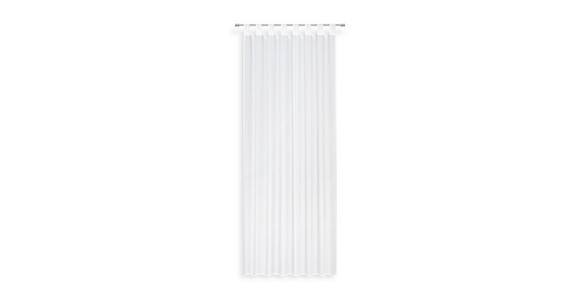 Vorhang mit Schlaufen und Band Veri  140x255 cm Weiß - Weiß, MODERN, Textil (140/255cm) - Luca Bessoni