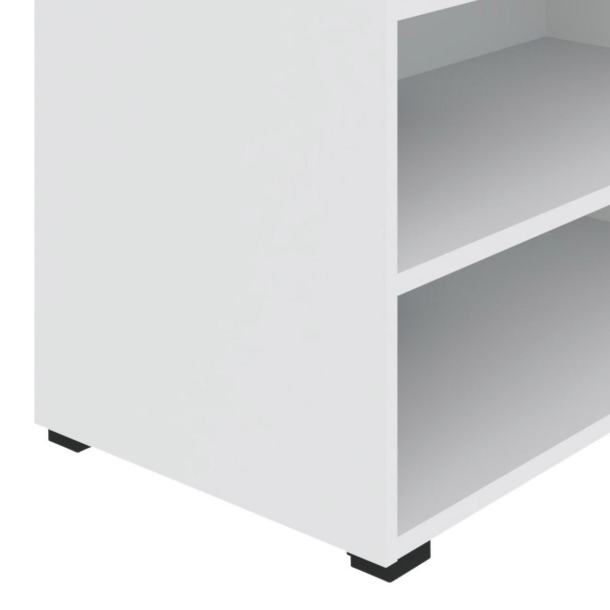 REGÁL UNIT-ELEMENTS MAXI - bílá/černá, Moderní, kompozitní dřevo (91,2/89,6/40cm) - Ondega