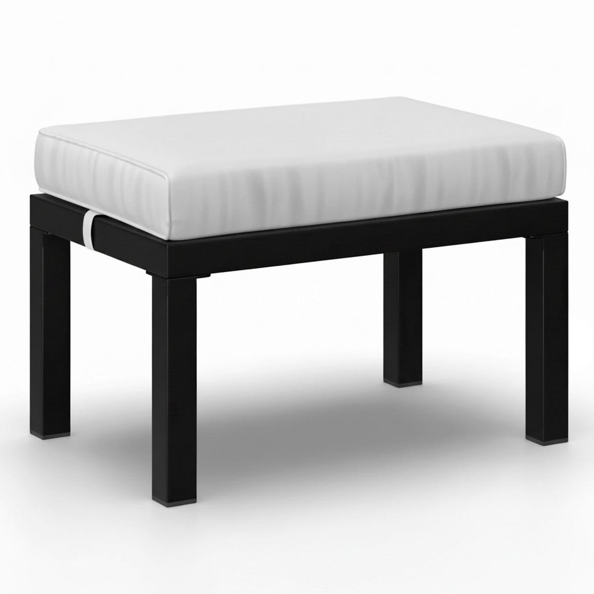 Zahradní jídelní sestava PERGOLINA - bílá/černá, Moderní, kov/textil (194/245cm) - Bessagi Garden