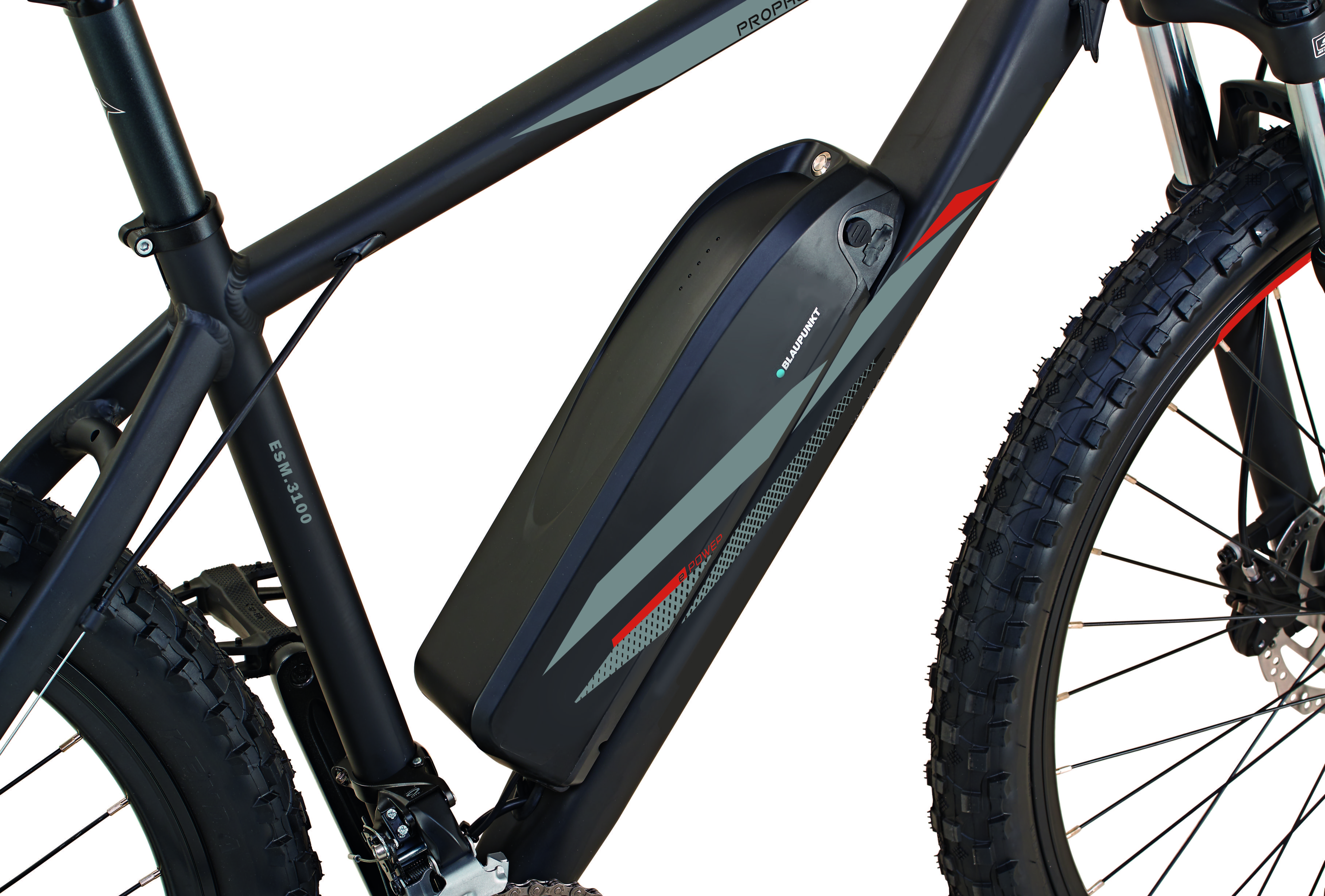 E-Bike Mountainbike Esm 3100 24 Gänge - Schwarz, MODERN, Metall (69/105/186cm)