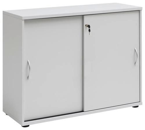Aktenschrank versperrbar Serie 4000 Lichtgrau B 100 cm - Hellgrau, Basics, Holzwerkstoff (100/77,4/39,5cm) - MID.YOU
