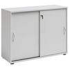 Aktenschrank Versperrbar Serie 4000 Lichtgrau B 100 Cm - Hellgrau, Basics, Holzwerkstoff (100/77,4/39,5cm) - MID.YOU