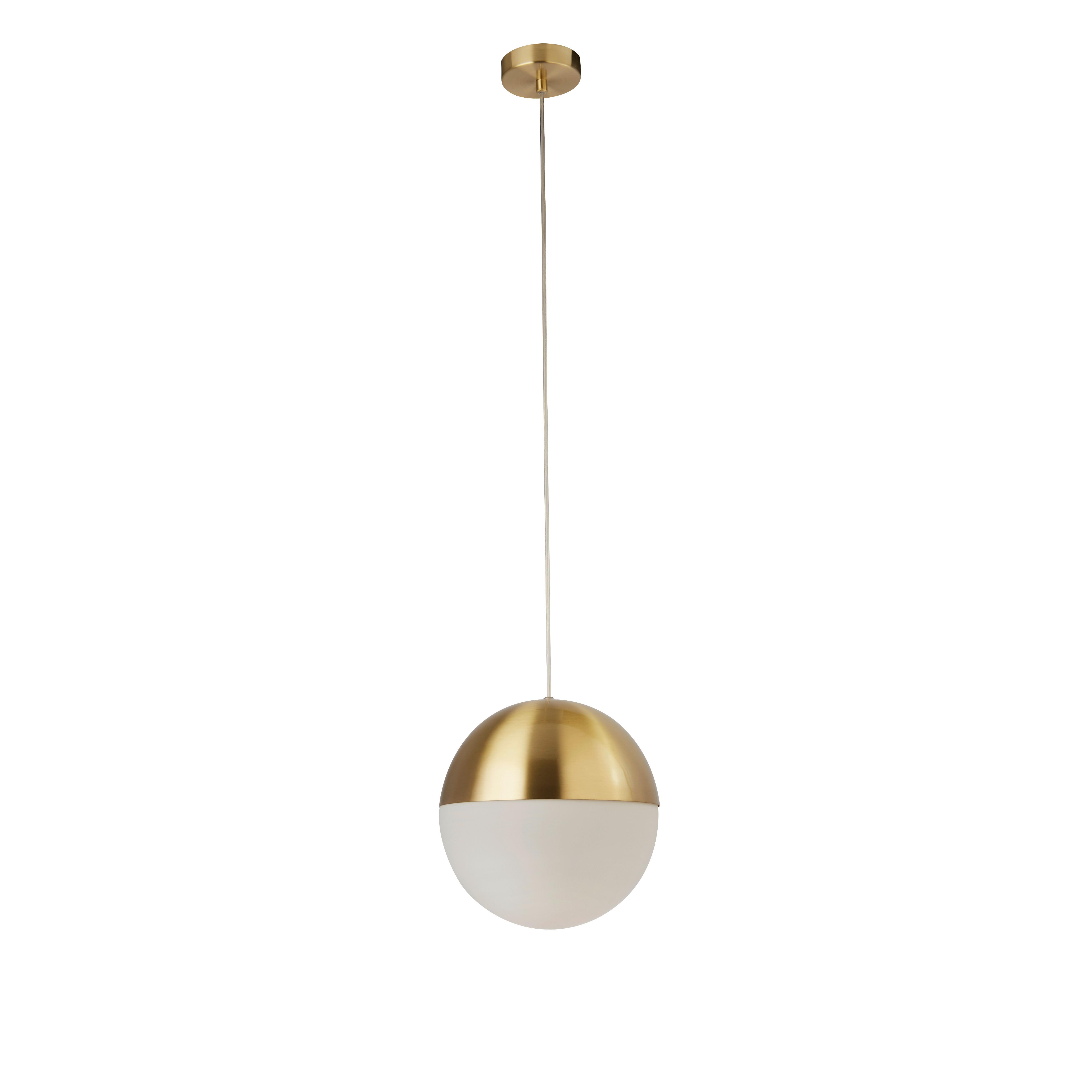Hängeleuchte Endor 24181sb - Messingfarben, Design, Glas/Metall (25/150cm)