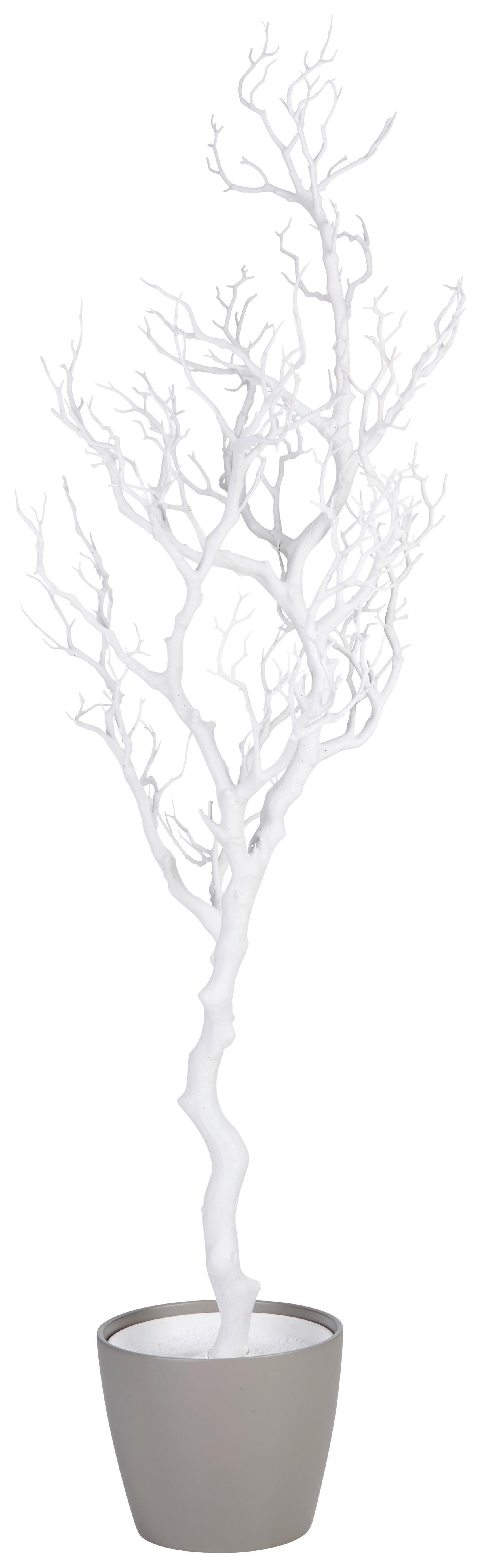 DEKORAČNÁ VETVIČKA SAM II - biela, plast (97cm) - Modern Living