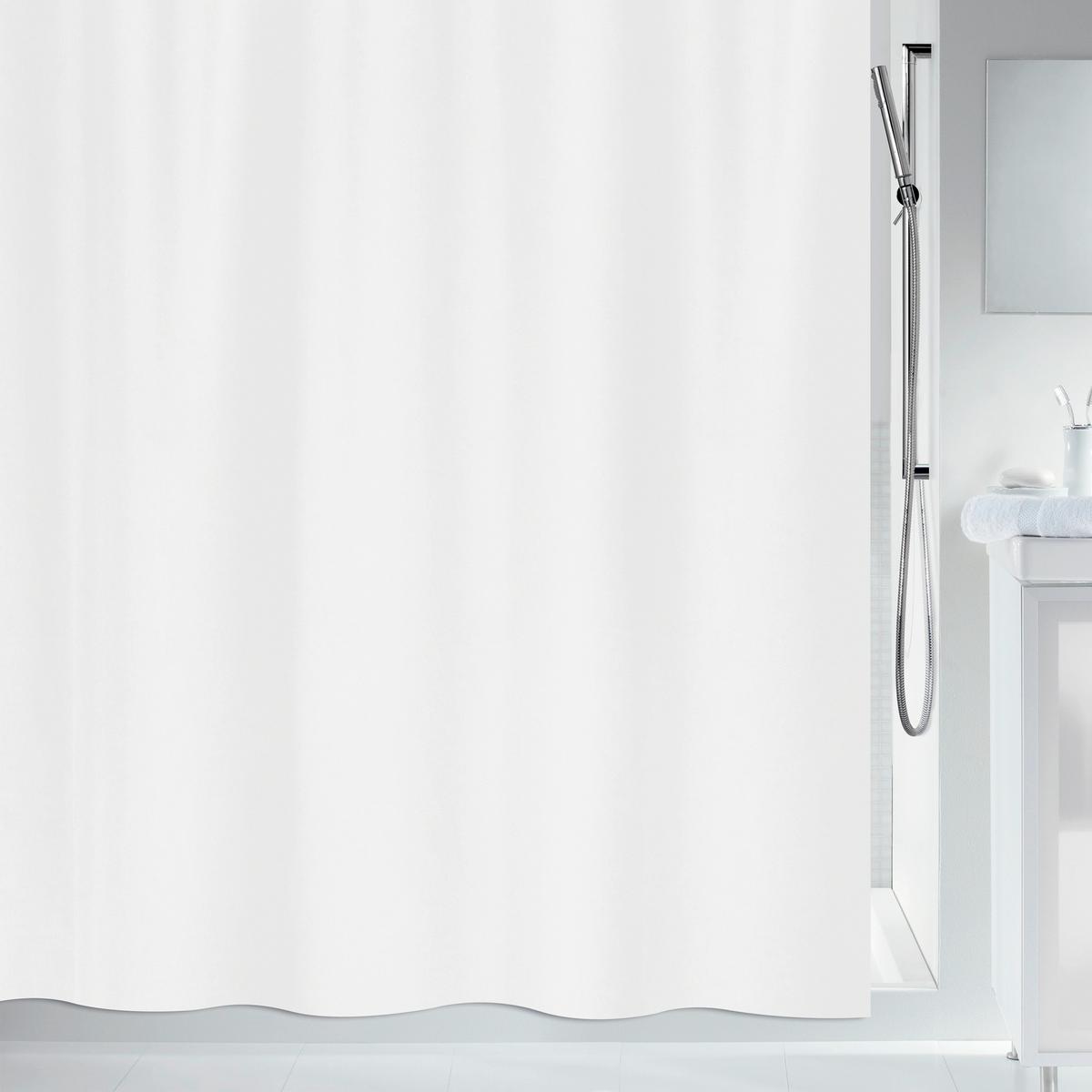 Duschvorhang in Weiß 240x200 cm - Weiß, Basics, Textil (240/200cm) - Spirella