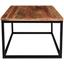 Couchtisch Holz Massiv Industrial, Mangoholz B:70cm - Schwarz/Braun, MODERN, Holz/Metall (70/70/48cm) Couchtisch Holz Massiv Industrial, Mangoholz B:70cm - Schwarz/Braun, MODERN, Holz/Metall (70/70/48cm)