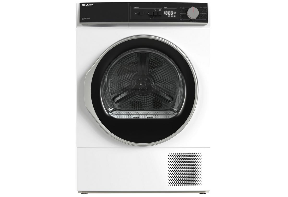 Wärmepumpentrockner Kd-nha8s6 Gw1d-De, Füllmenge 8 Kg - Weiß, Basics, Kunststoff (59,6/84,5/60,9cm) - Sharp