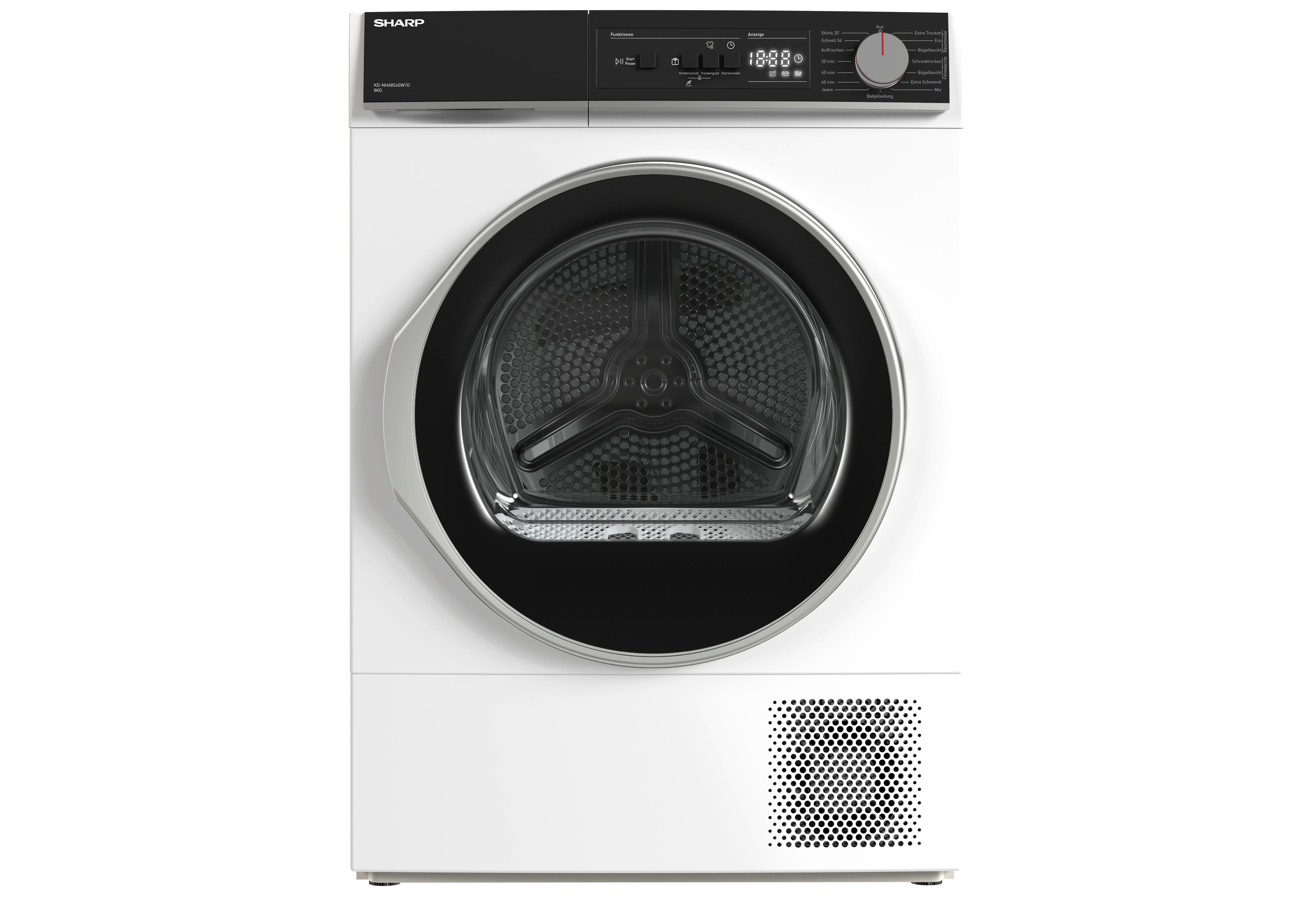 Wärmepumpentrockner Kd-Nha8s6 Gw1d-De, Füllmenge 8 Kg