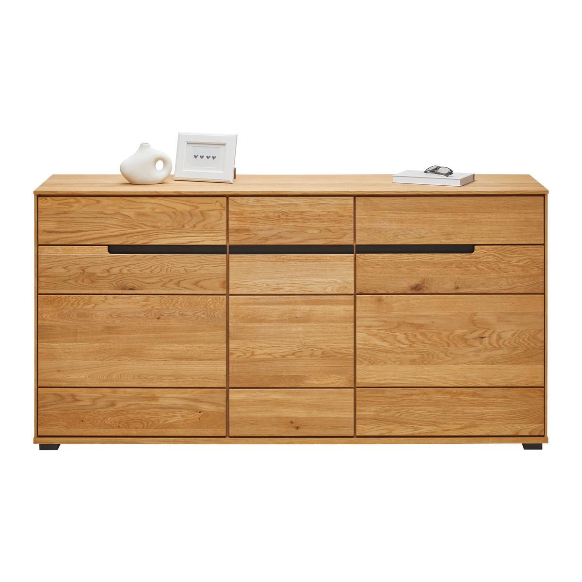 Komoda LOLA dub masiv - Lifestyle, kov/dřevo (162,5/82,5/40,5cm) - ecoTree