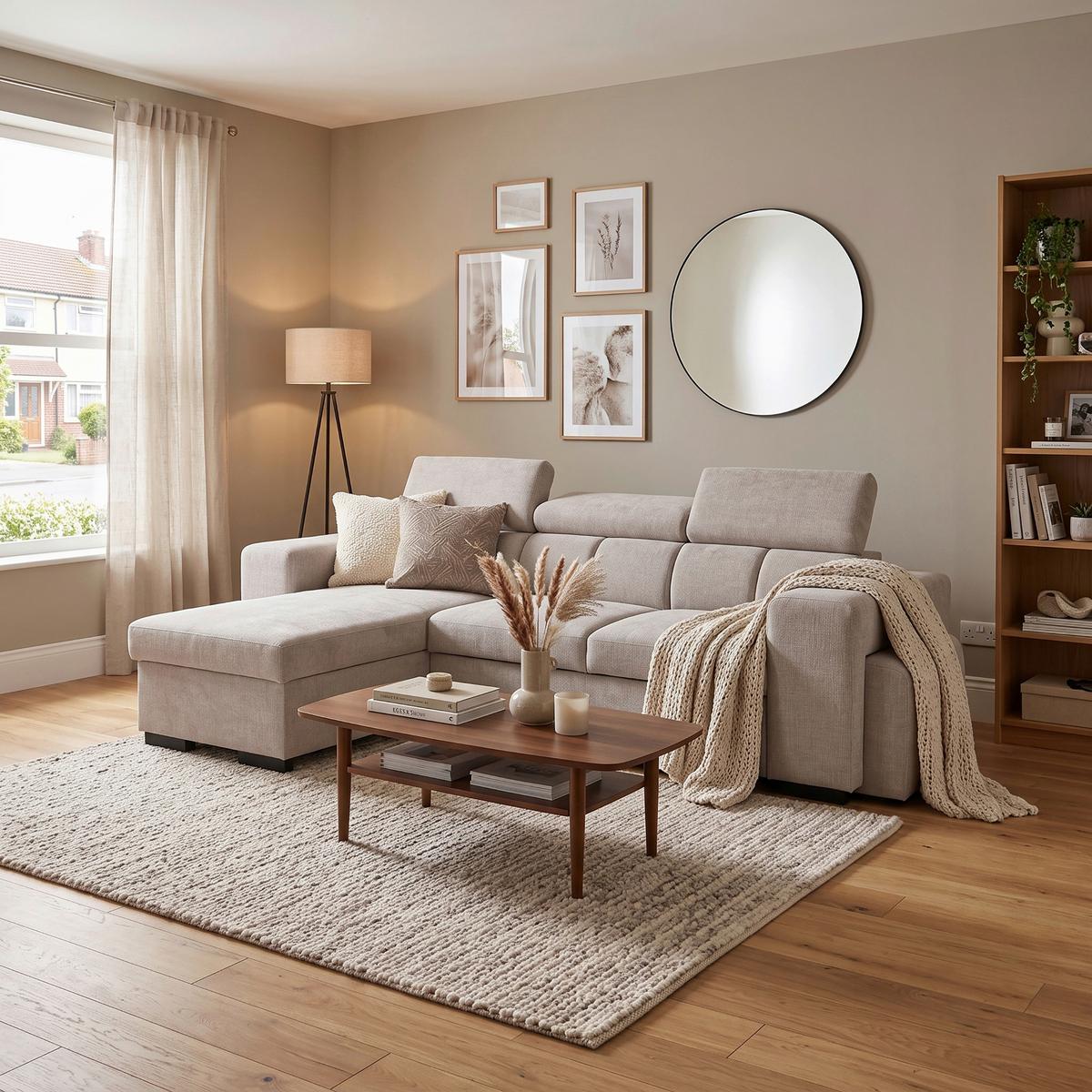 Ecksofa Sirius M grau, 251x165cm - Grau, KONVENTIONELL, Holz/Holzwerkstoff (251/165cm)