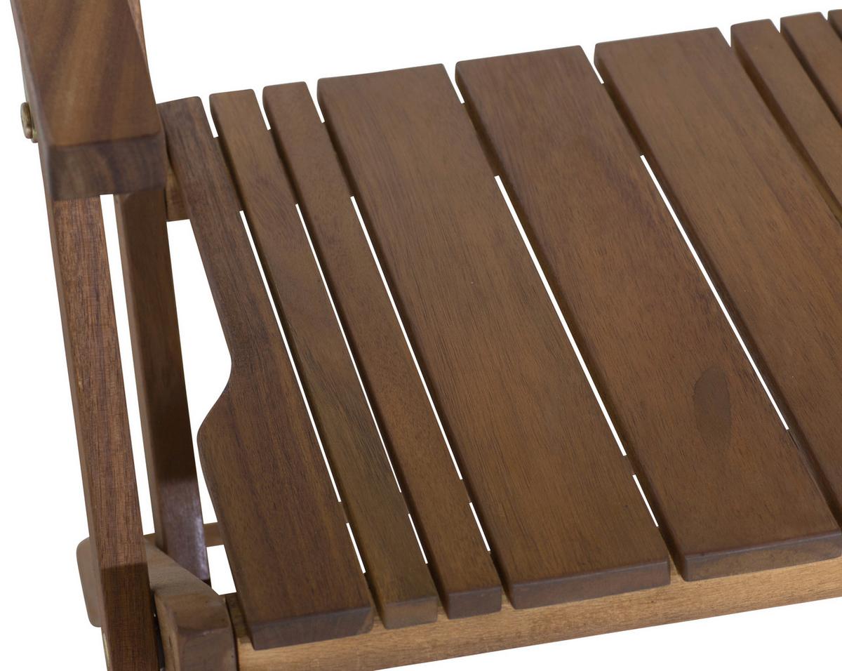 Gartensessel Klappbar Falun Echtholz - Akaziefarben, KONVENTIONELL, Holz (51/89/55cm) - Siena Garden