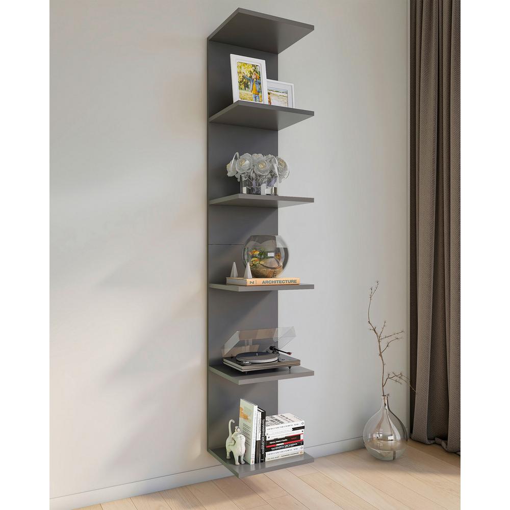 Regál Lazas š: 35 cm, antracitový